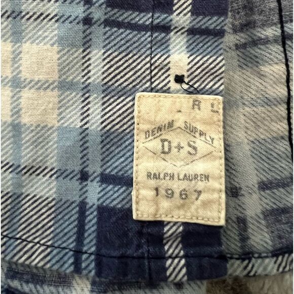 Denim & Supply RL plaid flannel Ralph Lauren pearl snap buttons  Size Small - Picture 6 of 6